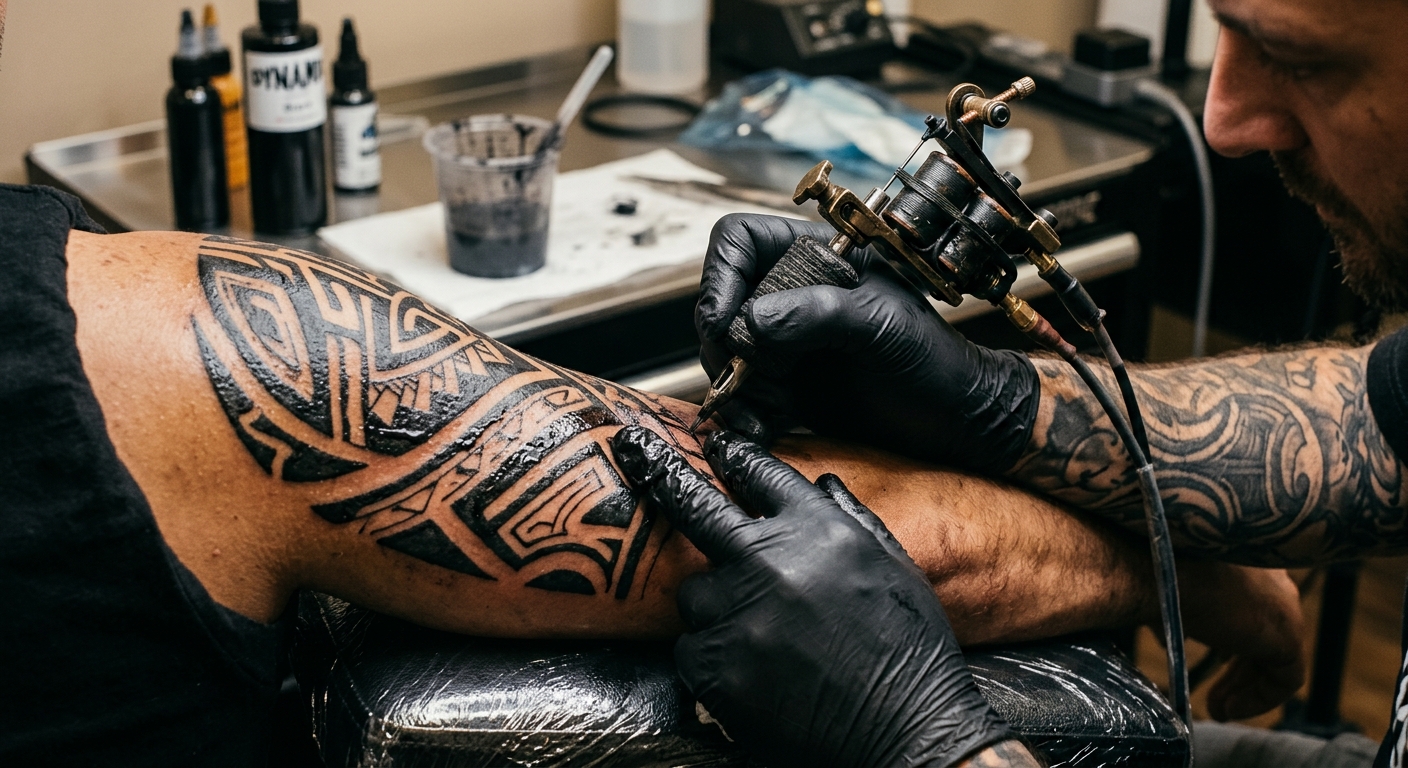 Maori ta moko pattern tattoo design